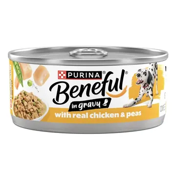 Purina Beneful With Chicken and Peas in Gravy Wet Dog Food, 5.5 oz, 12 Pack