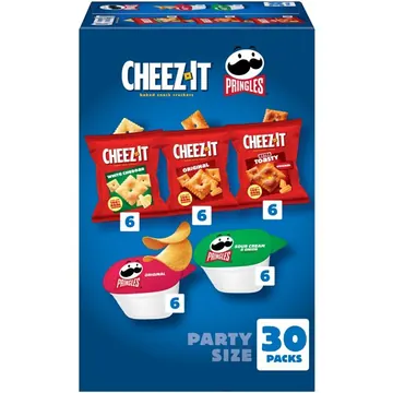 Cheez-It, Pringles Variety Pack , Salty Snacks, 30 Count
