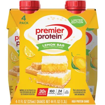 Premier Protein Shake, Lemon Bar, 30g Protein, 11 fl oz, 4 Ct