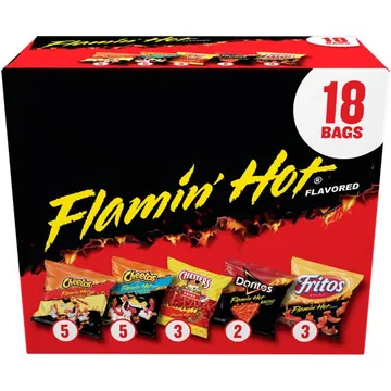 Frito-Lay Flamin' Hot Mix Variety pack Snack Chips, 18 Count Multipack