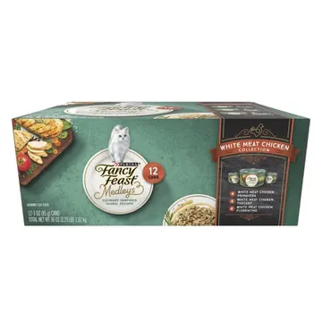 Fancy Feast Wet Cat Food Variety Pack, Medleys White Meat Chicken in Sauce Collection, 3 oz. Can