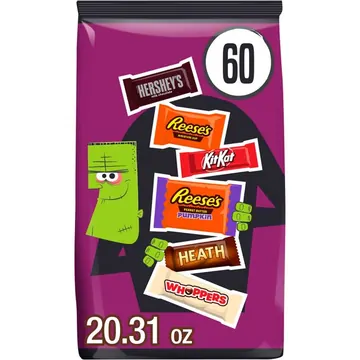 Hershey Assorted Halloween Candy Variety Bag, 20.31 oz (60 Pieces)