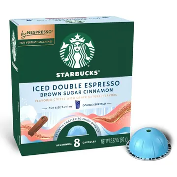 STARBUCKS Nespresso Coffee Pods Iced Brown Sugar Cinnamon flavor