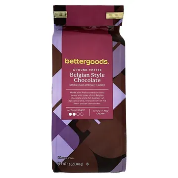 bettergoods Medium Roast Belgian Style Chocolate Ground Coffee, 12 oz