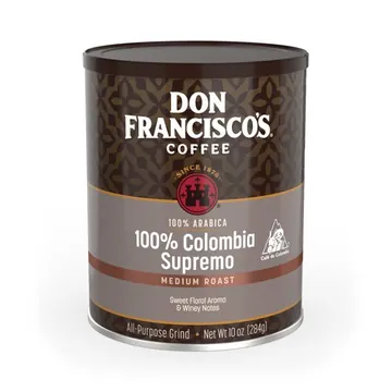 Don Francisco's Colombia Supremo Medium Roast Ground Coffee - 10 oz Can