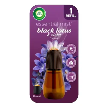 Air Wick Essential Mist Scented Oil Air Freshener Diffuser Refill, Black Lotus and Violet, 1 Count