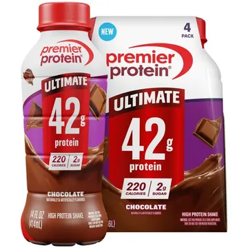Premier Protein, Ultimate 42g Protein Shake, Chocolate, 14 Fl Oz, 4 Ct