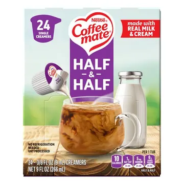 NESTLE COFFEE MATE Half & Half Tubs (24x0.304floz) Box