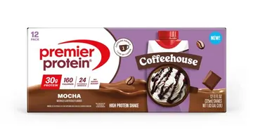 Premier Protein Shake, Coffeehouse Mocha, 30g Protein, 11 fl oz, 12 Ct