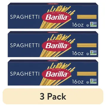 (3 pack) Barilla Classic Non-GMO, Kosher Certified Spaghetti Pasta, 16 oz