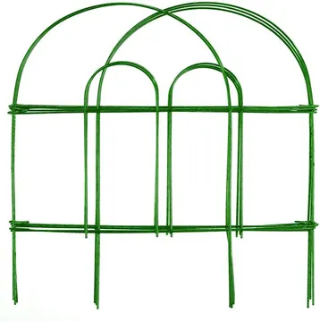 Expert Gardener 18in Height x 8ft Length Green Steel Folding Garden Fence