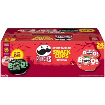 Pringles Original Potato Crisps Chips, Halloween Snacks, 24 Count