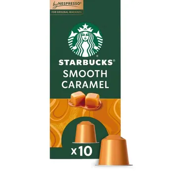 Starbucks By Nespresso Original Line, Smooth Caramel, Flavored Roast Nespresso Pods, 10 ct