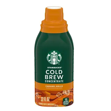 Starbucks Caramel Dolce Flavored, Cold Brew Coffee Concentrate, Iced Coffee, 32 fl oz