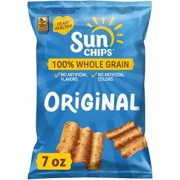 unChips 100% Whole Grain Original Snack Chips Bag, 7 oz