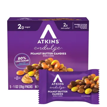 Atkins Endulge Treats, Peanut Butter Candies, Keto Friendly, 5 Count
