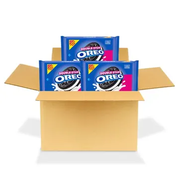 OREO Double Stuf Chocolate Sandwich Cookies, Family Size, 3 Packs