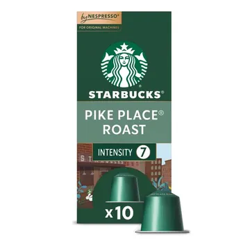 Starbucks By Nespresso Original Line, Pike Place Roast, Medium Roast Nespresso Pods, 10 ct