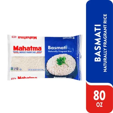 Mahatma Basmati Rice, Fragrant Extra Long Grain, Gluten Free, 5 lb Bag
