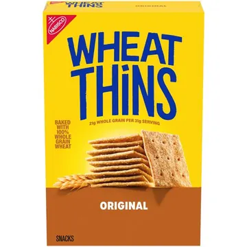 WHEAT THINS Original Snacks, Whole Grain Wheat Crackers, Snack Crackers, 8.5 oz