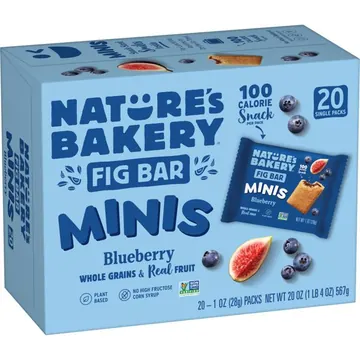 Nature’s Bakery Blueberry Fig Bar Minis, 1 oz, 20 Count