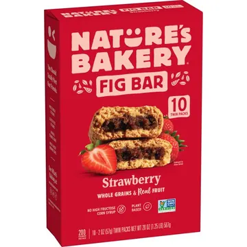 Nature's Bakery Whole Wheat Fig Bar Strawberry, 2 oz Twin packs, 10 Count