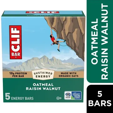 CLIF BAR Energy Protein Bars, Oatmeal Raisin Walnut, 5ct