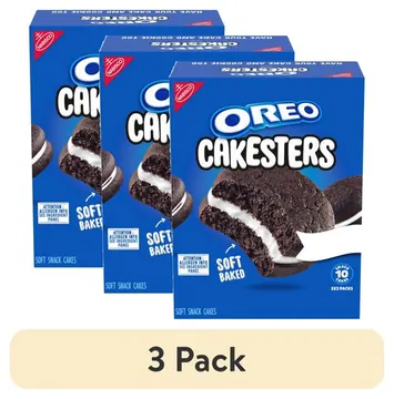 (3 pack) OREO Cakesters Soft Snack Cakes, 5 - 2.02 oz Snack Packs