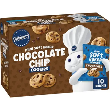 Pillsbury Chocolate Chip Mini Soft Baked Cookies (10 Pouches)
