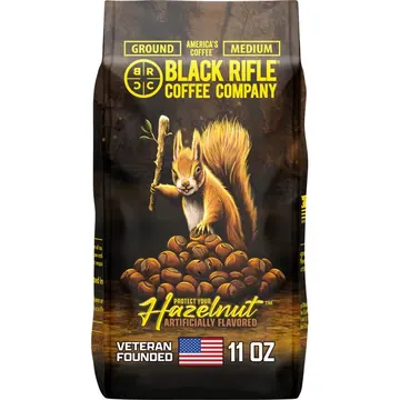 Black Rifle Coffee Hazelnut, Medium Roast, Ground Coffee, 11oz