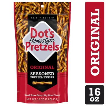 Dot's Homestyle Pretzels Original Seasoned Pretzel Twists, Bag 16 Oz