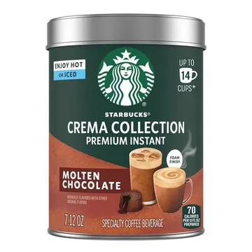 Starbucks Crema Collection Premium Instant Molten Chocolate Flavored Coffee, 7.12 oz