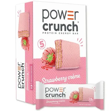 Power Crunch Protein Energy Bars, Strawberry Cream 1.4oz, 5 Count