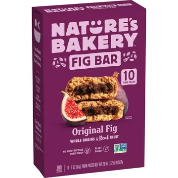 Nature's Bakery Original Fig Bars, 10 Twin packs, 2 oz Soft Baked Snack Bars