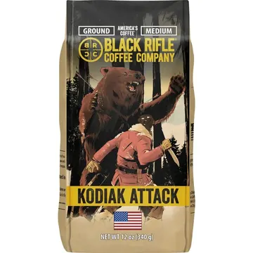 Black Rifle Coffee Company Kodiak Attack, Medium Roast, Ground Coffee, 12 oz