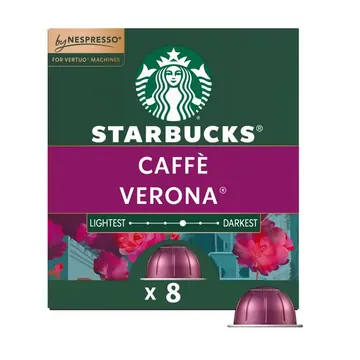 Starbucks by Nespresso Vertuo Line, Caffè Verona, Dark Roast Nespresso Pods, 8 Count