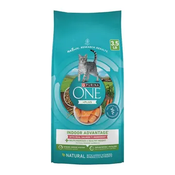Purina ONE Plus, Indoor Advantage, Dry Cat Food, Salmon, 3.5 lb Bag