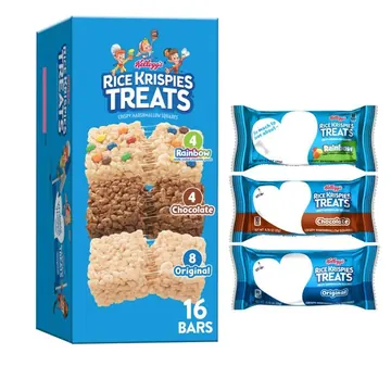 Rice Krispies Treats Variety Pack Chewy Crispy Marshmallow Squares, Kids Snacks, 12.1 oz, 16 Count