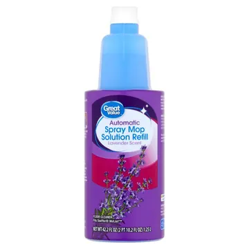 Great Value Auto Spray Mop Floor Cleaning Solution Refill, 42 fl oz Lavender Scent, 1 Count